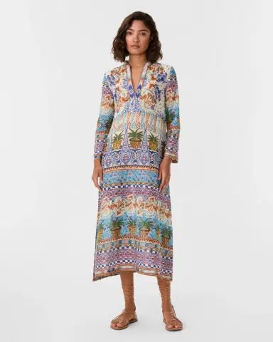Emporio Sirenuse Giada Caftan in Chimera Print | Thumbnail 2 Emporio Sirenuse Giada Caftan in Chimera Print | Thumbnail 2