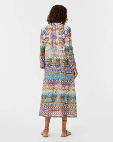 Emporio Sirenuse Giada Caftan in Chimera Print | Thumbnail 5 Emporio Sirenuse Giada Caftan in Chimera Print | Thumbnail 5