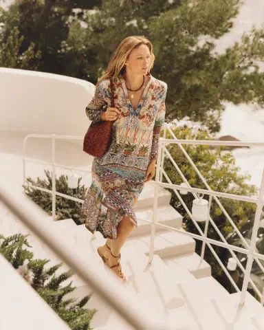 Emporio Sirenuse Giada Caftan in Chimera Print | Thumbnail 6 Emporio Sirenuse Giada Caftan in Chimera Print | Thumbnail 6