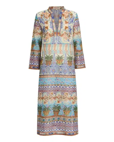 Emporio Sirenuse Giada Caftan in Chimera Print | Thumbnail 1 Emporio Sirenuse Giada Caftan in Chimera Print | Thumbnail 1