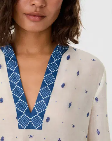 Emporio Sirenuse Giada Caftan in Kites Print | Thumbnail 3 Emporio Sirenuse Giada Caftan in Kites Print | Thumbnail 3