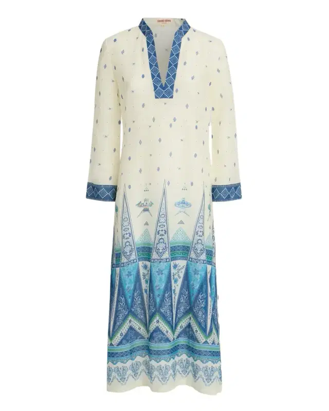 Giada Caftan in Kites Print