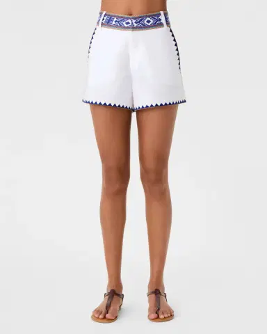 Emporio Sirenuse Shorts in Blue Horizon Print | Thumbnail 6