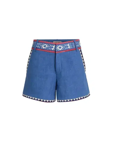 Emporio Sirenuse Shorts in Blue Horizon Print | Thumbnail 1