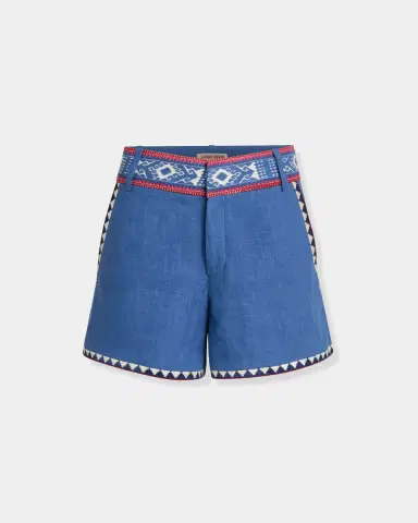 Emporio Sirenuse Shorts in Blue Horizon Print | Thumbnail 6 Emporio Sirenuse Shorts in Blue Horizon Print | Thumbnail 6