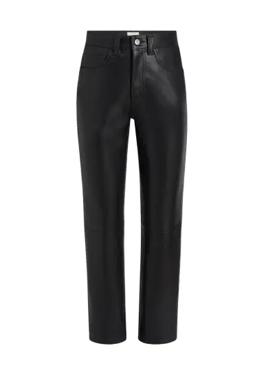 Khaite Callum Pant In Black Leather | Thumbnail 1