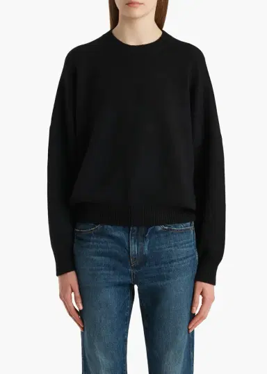 Khaite Margaux Sweater In Black | Thumbnail 3
