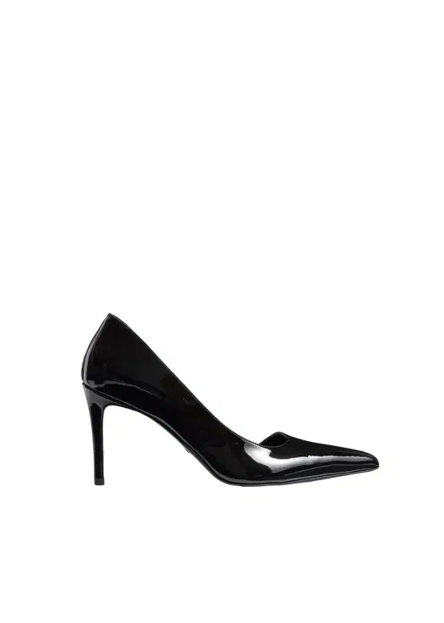 Khaite Jett D'orsay Pump In Black Patent Leather
