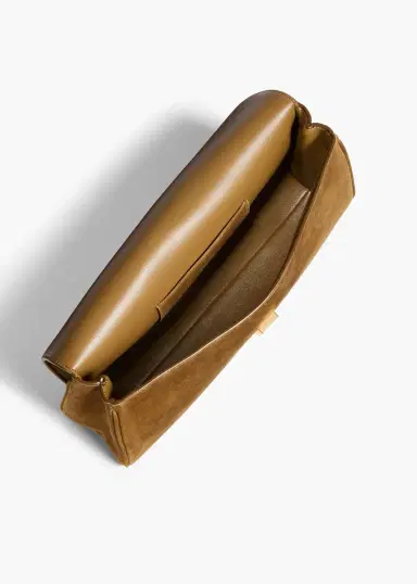 Khaite Audrey Clutch In Mud Suede | Thumbnail 4 Khaite Audrey Clutch In Mud Suede | Thumbnail 4