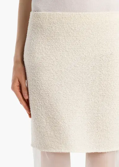 Khaite Sybil Skirt In Natural | Thumbnail 5