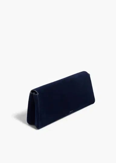 Khaite Audrey Clutch In Midnight Suede | Thumbnail 3 Khaite Audrey Clutch In Midnight Suede | Thumbnail 3