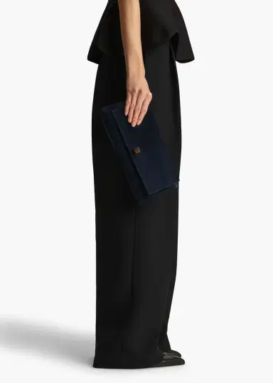 Khaite Audrey Clutch In Midnight Suede | Thumbnail 5 Khaite Audrey Clutch In Midnight Suede | Thumbnail 5