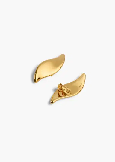 Khaite Leaf Earrings In | Thumbnail 2 Khaite Leaf Earrings In | Thumbnail 2