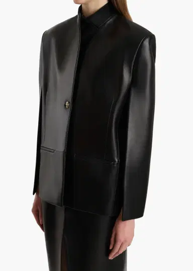 Khaite Dolso Jacket In Black Leather | Thumbnail 6 Khaite Dolso Jacket In Black Leather | Thumbnail 6