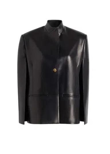 Khaite Dolso Jacket In Black Leather | Thumbnail 1 Khaite Dolso Jacket In Black Leather | Thumbnail 1