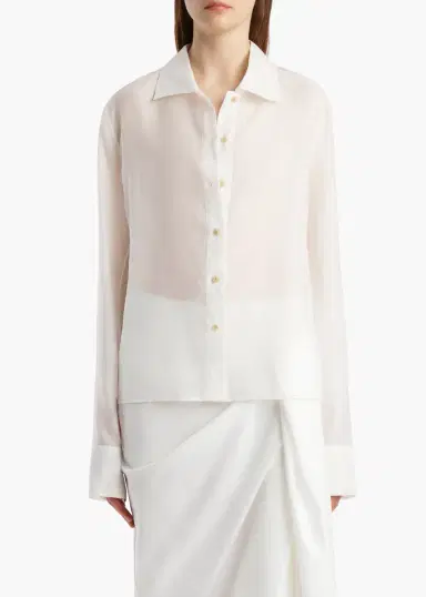 Khaite Jaylin Top In Chalk | Thumbnail 3 Khaite Jaylin Top In Chalk | Thumbnail 3
