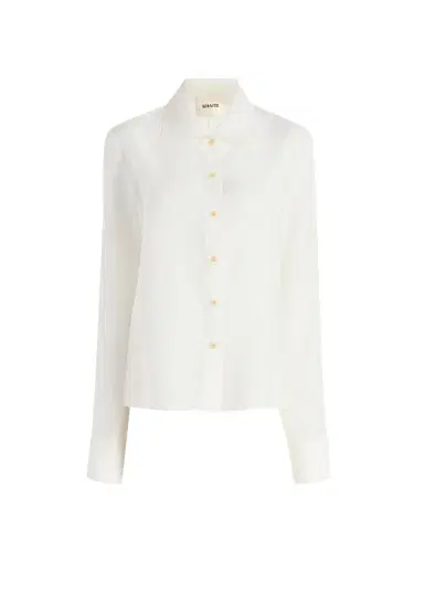 Khaite Jaylin Top In Chalk | Thumbnail 1 Khaite Jaylin Top In Chalk | Thumbnail 1