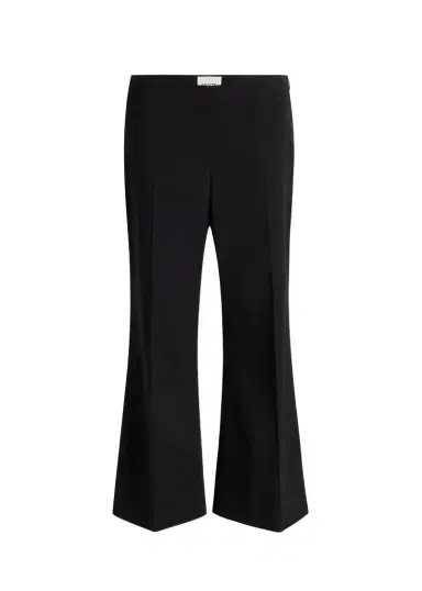 Khaite Walter Pant In Black Cotton Silk | Thumbnail 1 Khaite Walter Pant In Black Cotton Silk | Thumbnail 1