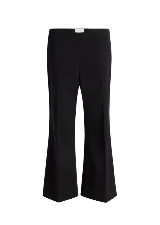Walter Pant In Black Cotton Silk