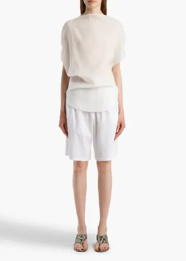 Khaite Poppy Short In White | Thumbnail 2