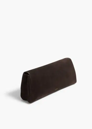Khaite Audrey Clutch In Dark Brown Suede | Thumbnail 2 Khaite Audrey Clutch In Dark Brown Suede | Thumbnail 2