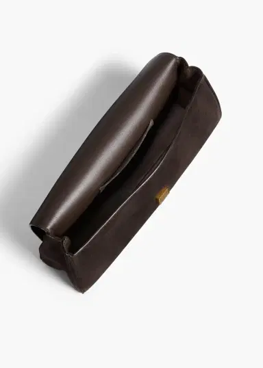 Khaite Audrey Clutch In Dark Brown Suede | Thumbnail 3 Khaite Audrey Clutch In Dark Brown Suede | Thumbnail 3