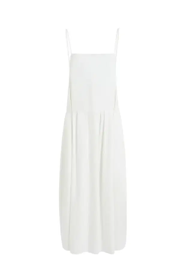 Khaite Adira Dress In Chalk