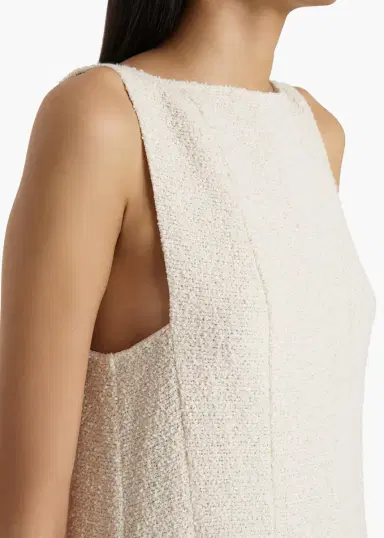 Khaite Mags Dress In Natural | Thumbnail 4