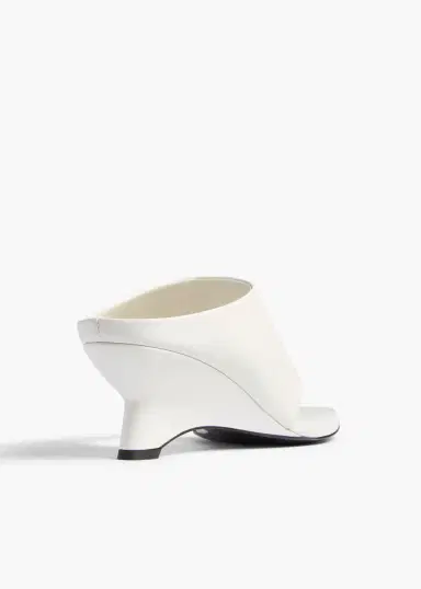 Khaite Marlow Mule In Chalk Glazed Leather | Thumbnail 4 Khaite Marlow Mule In Chalk Glazed Leather | Thumbnail 4