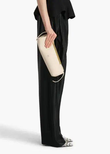 Khaite Donna Evening Clutch In Cream Leather | Thumbnail 5