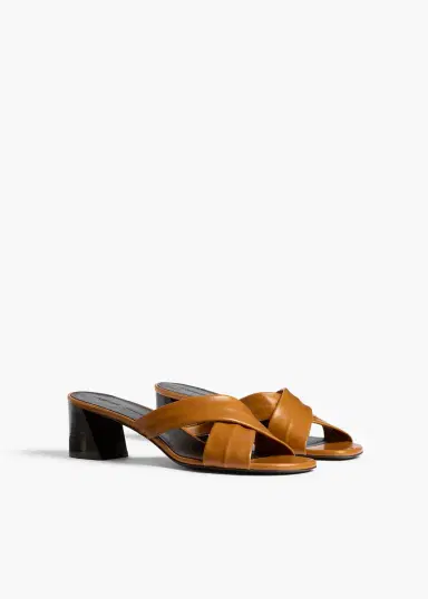 Khaite Liria Sandal In Cuoio Glazed Leather | Thumbnail 2