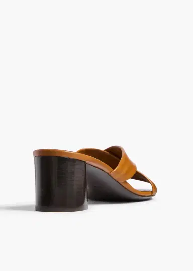 Khaite Liria Sandal In Cuoio Glazed Leather | Thumbnail 4