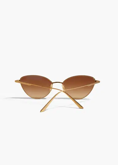 Khaite Khaite X Oliver Peoples 1998C In Gold And Dark Brown | Thumbnail 3