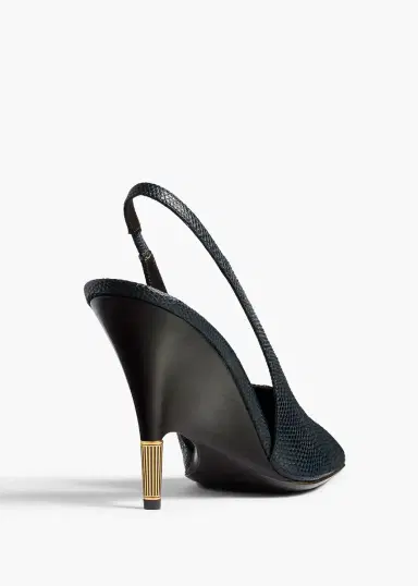 Khaite Bella Pump In Midnight Lizard | Thumbnail 4