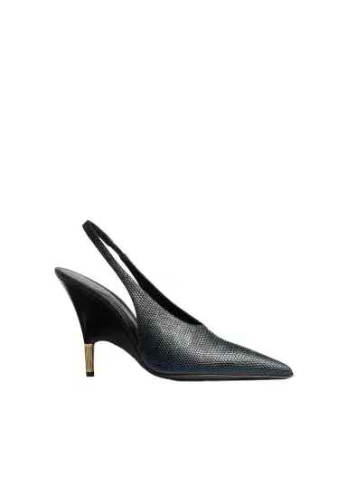 Khaite Bella Pump In Midnight Lizard | Thumbnail 1