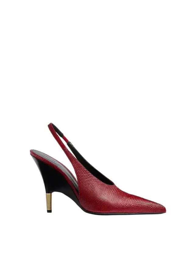 Khaite Bella Pump In Ruby Lizard