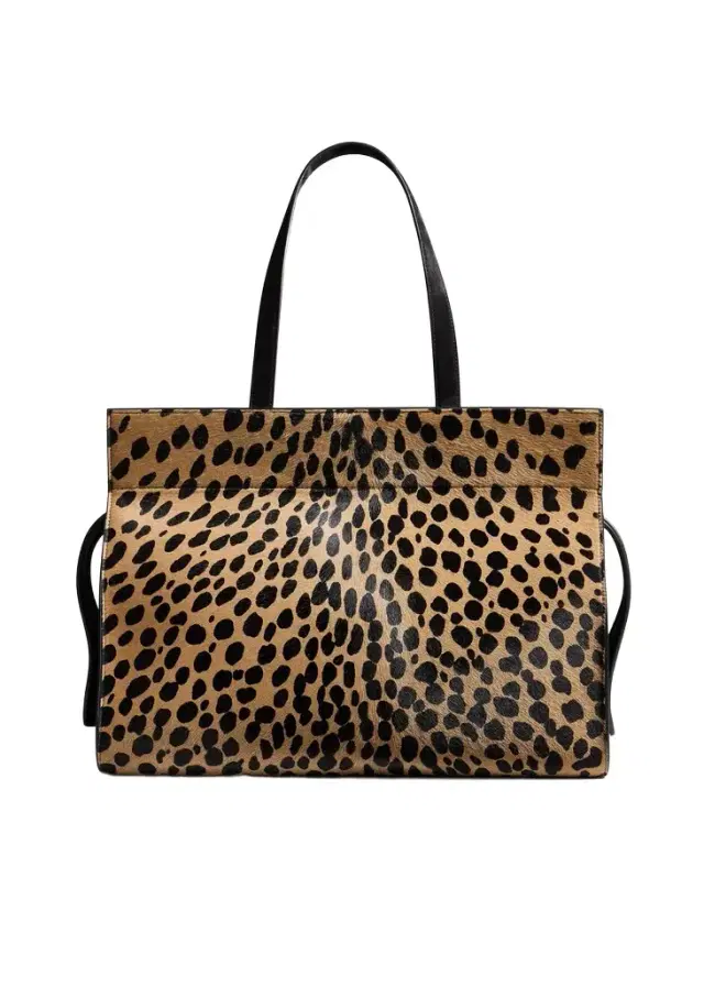 Khaite Crosby Bag In Hyena Print Haircalf