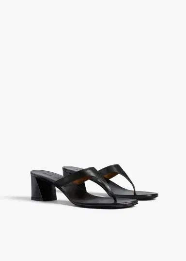Khaite Archer Sandal In Black Leather | Thumbnail 2 Khaite Archer Sandal In Black Leather | Thumbnail 2
