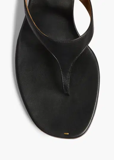 Khaite Archer Sandal In Black Leather | Thumbnail 3 Khaite Archer Sandal In Black Leather | Thumbnail 3