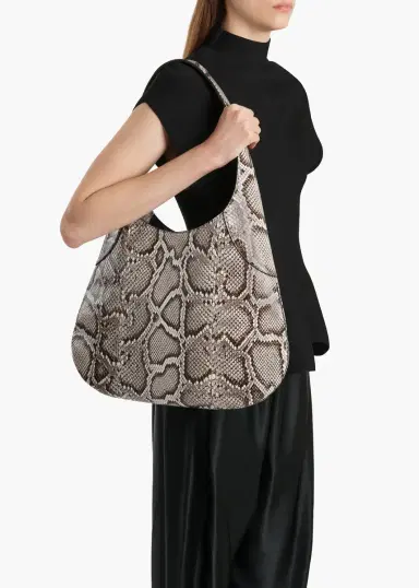 Khaite Large Joan Hobo In Natural Python | Thumbnail 5 Khaite Large Joan Hobo In Natural Python | Thumbnail 5