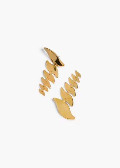 Khaite Leaf Cascading Earrings In | Thumbnail 2 Khaite Leaf Cascading Earrings In | Thumbnail 2