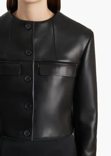 Khaite Roto Jacket In Black Leather | Thumbnail 5 Khaite Roto Jacket In Black Leather | Thumbnail 5