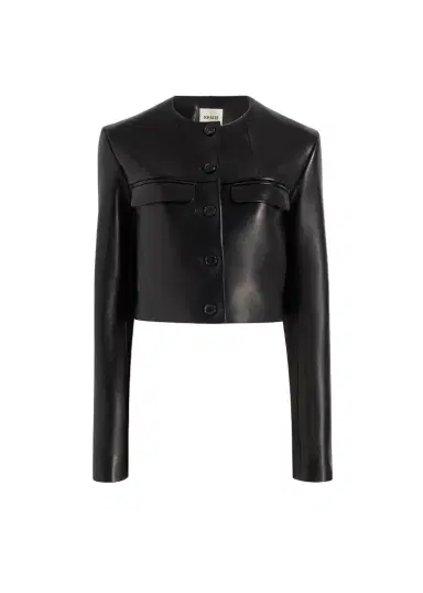 Khaite Roto Jacket In Black Leather | Thumbnail 1 Khaite Roto Jacket In Black Leather | Thumbnail 1