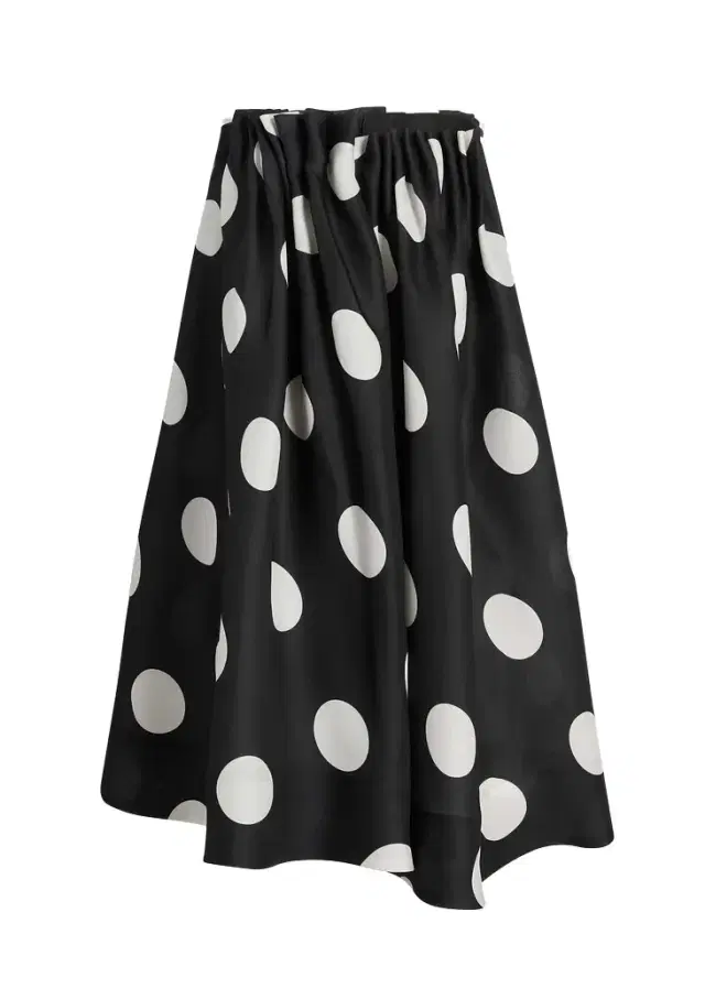 Riley Skirt In Black With White Dots