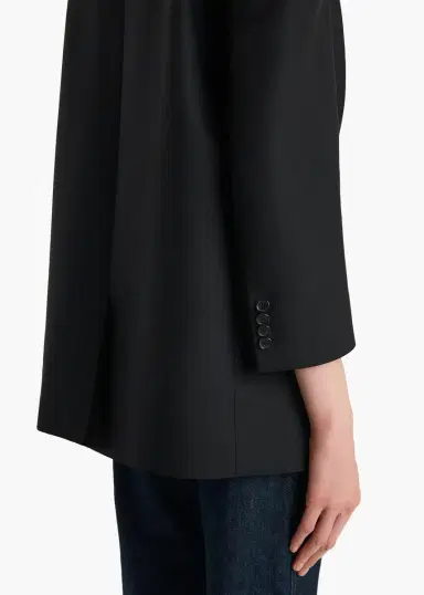 Khaite Palto Jacket In Black | Thumbnail 7