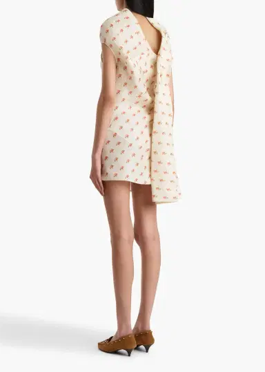 Khaite Tatia Dress In Ditsy Rose Print | Thumbnail 3 Khaite Tatia Dress In Ditsy Rose Print | Thumbnail 3