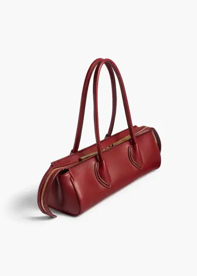 Khaite Donna Shoulder Bag In Oxblood Leather | Thumbnail 2 Khaite Donna Shoulder Bag In Oxblood Leather | Thumbnail 2