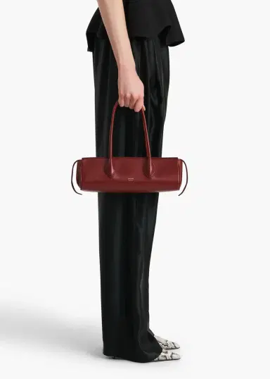 Khaite Donna Shoulder Bag In Oxblood Leather | Thumbnail 5 Khaite Donna Shoulder Bag In Oxblood Leather | Thumbnail 5