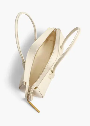 Khaite Donna Shoulder Bag In Cream Leather | Thumbnail 3 Khaite Donna Shoulder Bag In Cream Leather | Thumbnail 3