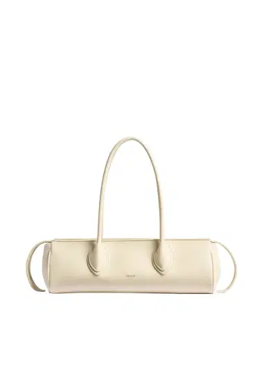 Khaite Donna Shoulder Bag In Cream Leather | Thumbnail 1 Khaite Donna Shoulder Bag In Cream Leather | Thumbnail 1